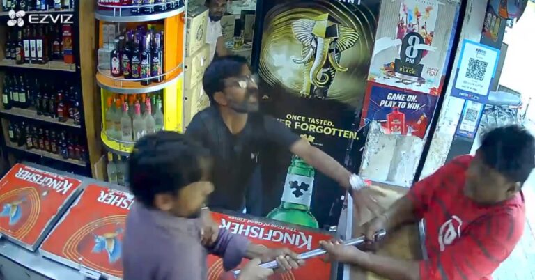 उदयपुर: उधारी पर शराब नहीं दी तो सेल्समैन की बेरहमी से पिटाई; सीसीटीवी में कैद हुई बदमाश की दबंगई